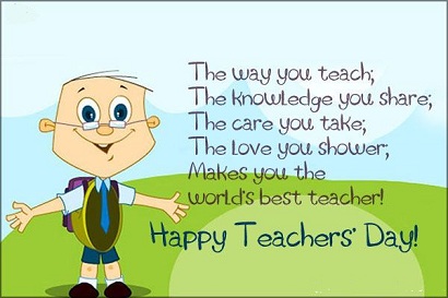 Happy Teachers day sms